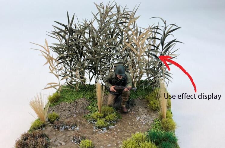 Miniature model Long leaf vegetation reed model DIY material for platform reconstruction of military scene sand table model