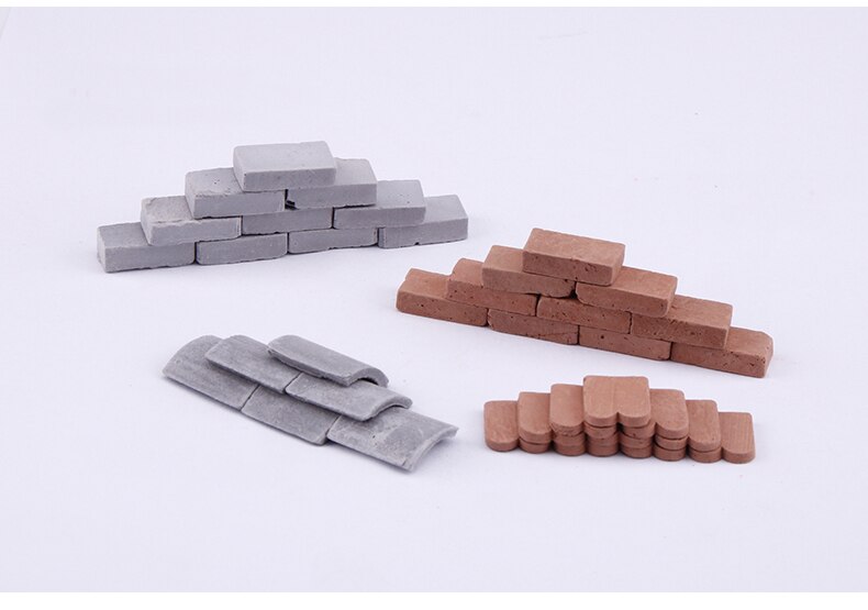 miniature Brick tiles Scene model DIY Sand Table manual wall Architectural Landscape scenario models Model Material for figure