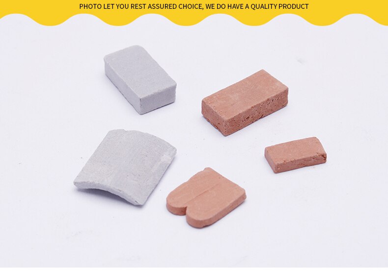 miniature Brick tiles Scene model DIY Sand Table manual wall Architectural Landscape scenario models Model Material for figure