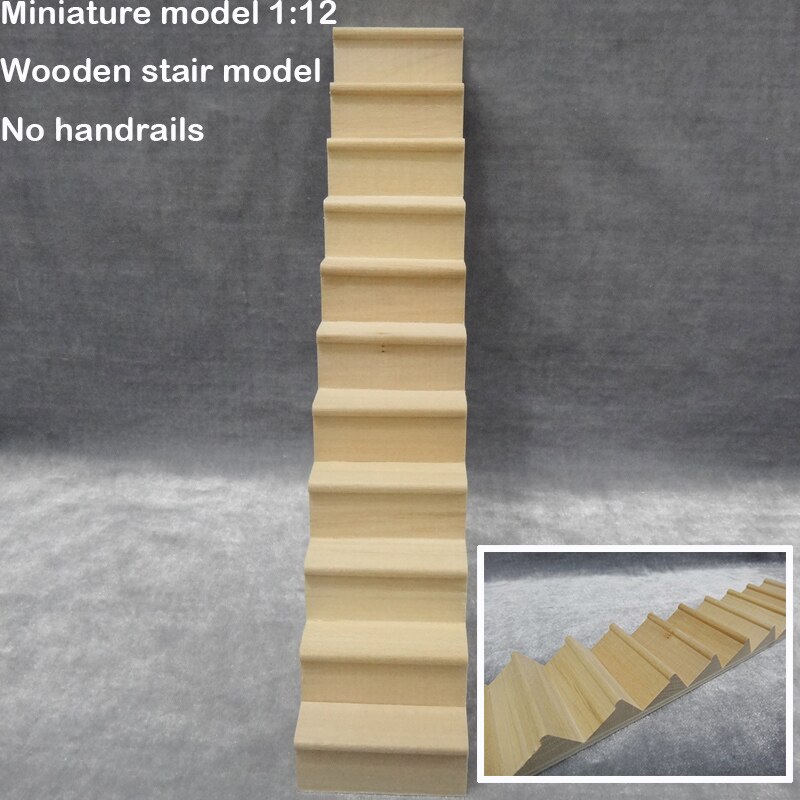 Miniature model 1:12 Wooden stair model No handrails Building sand table model materials Miniature model 1:12 Wooden stair model No handrails Building sand table model materials