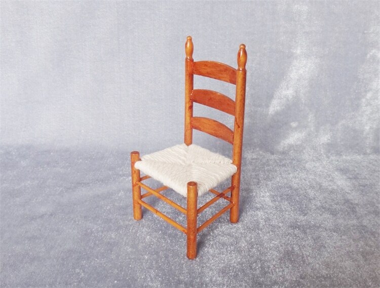 Miniature model 1:12 European style vintage dining chair model Sand table building model materials