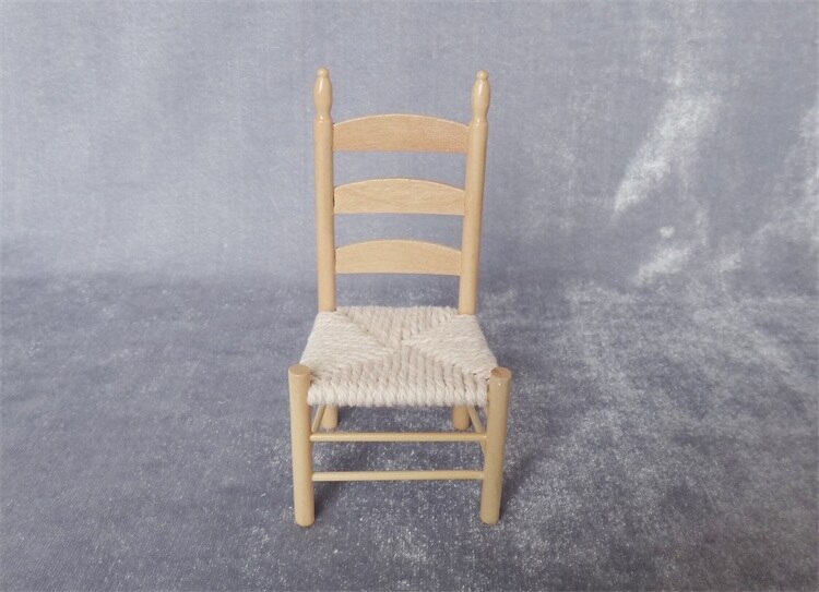 Miniature model 1:12 European style vintage dining chair model Sand table building model materials