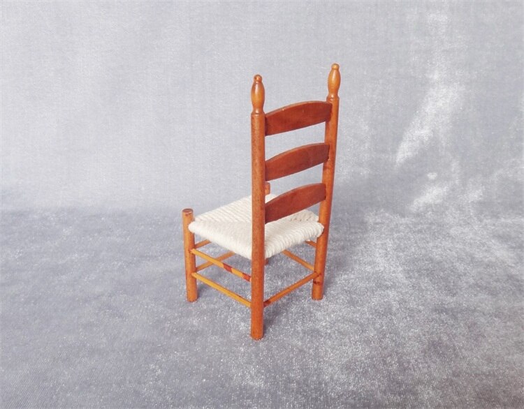 Miniature model 1:12 European style vintage dining chair model Sand table building model materials