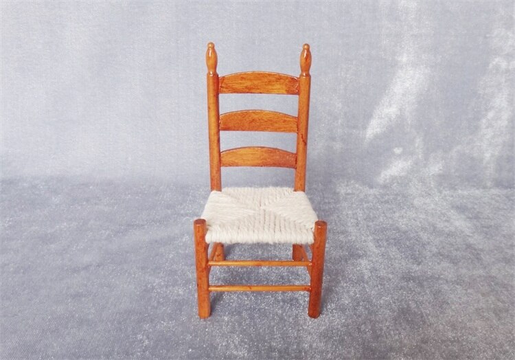 Miniature model 1:12 European style vintage dining chair model Sand table building model materials
