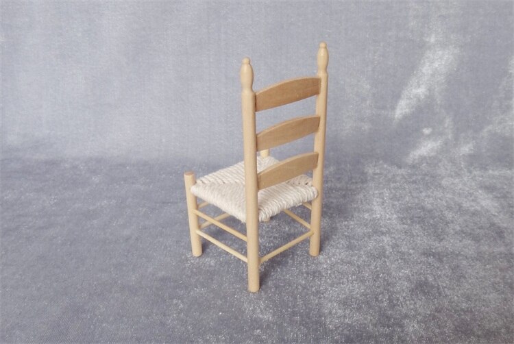 Miniature model 1:12 European style vintage dining chair model Sand table building model materials
