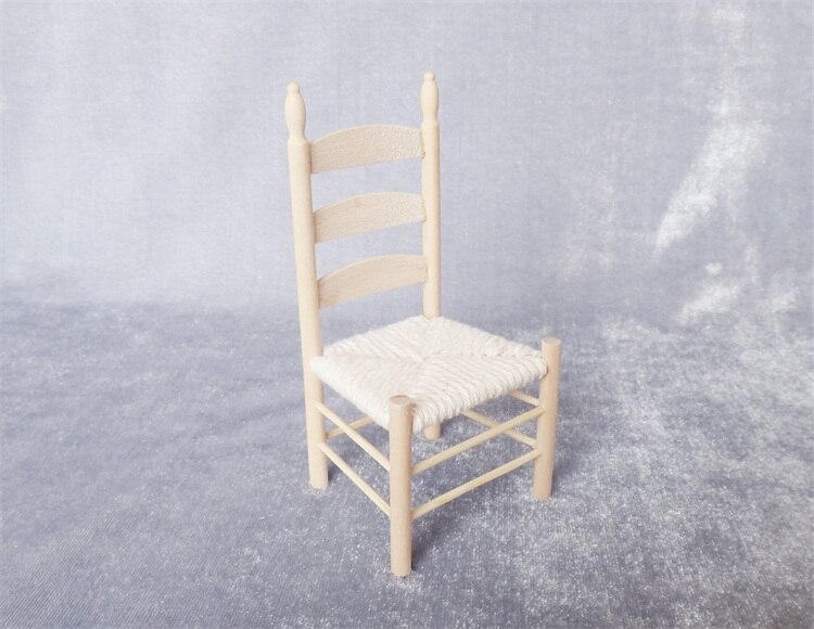 Miniature model 1:12 European style vintage dining chair model Sand table building model materials