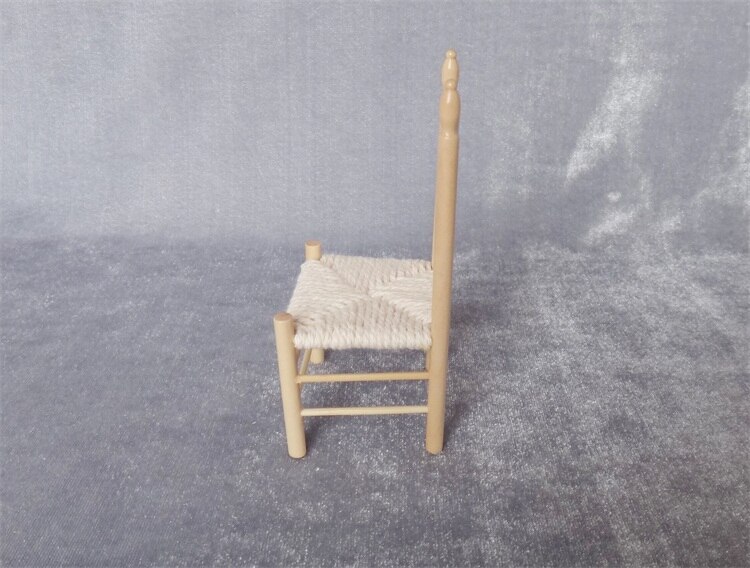 Miniature model 1:12 European style vintage dining chair model Sand table building model materials