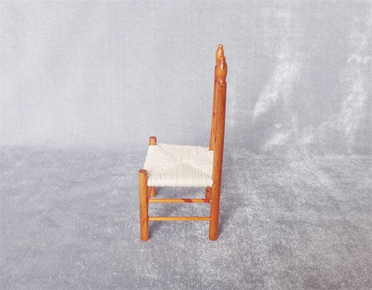Miniature model 1:12 European style vintage dining chair model Sand table building model materials