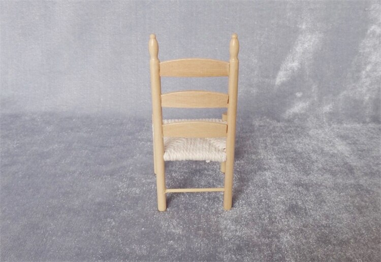 Miniature model 1:12 European style vintage dining chair model Sand table building model materials