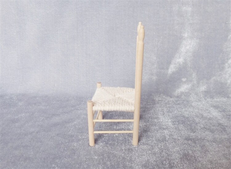 Miniature model 1:12 European style vintage dining chair model Sand table building model materials