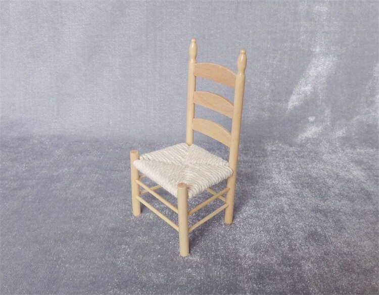 Miniature model 1:12 European style vintage dining chair model Sand table building model materials