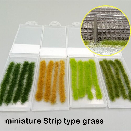 miniature Strip type grass Model DIY Production of Train Sand Table Building Miniature Scenario Consumables miniature Strip type grass Model DIY Production of Train Sand Table Building Miniature Scenario Consumables
