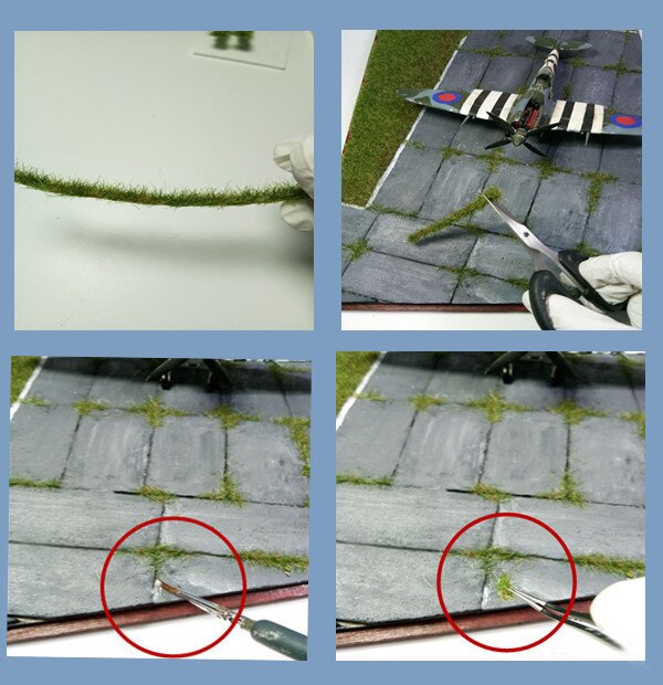 miniature Strip type grass Model DIY Production of Train Sand Table Building Miniature Scenario Consumables miniature Strip type grass Model DIY Production of Train Sand Table Building Miniature Scenario Consumables