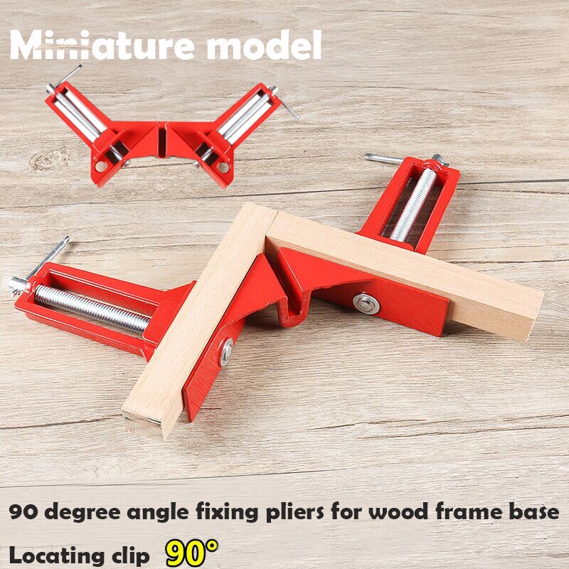 Miniature model 90 degree angle fixing pliers for wood frame base Locating clip Model making tools