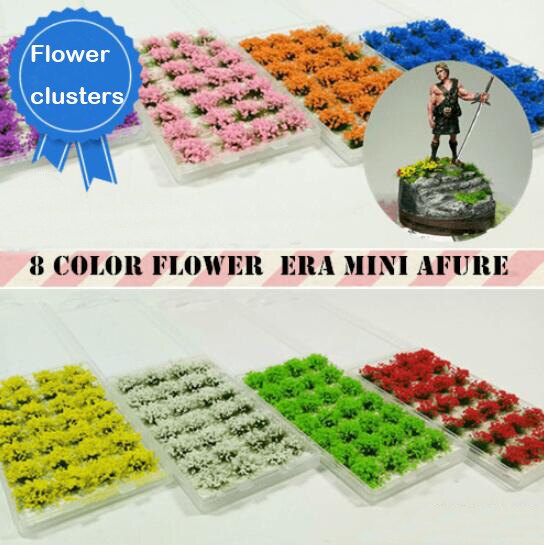 miniature Flowers and plants Situational Platform Rebuilding Materials 28 pieces / bag Military scenario