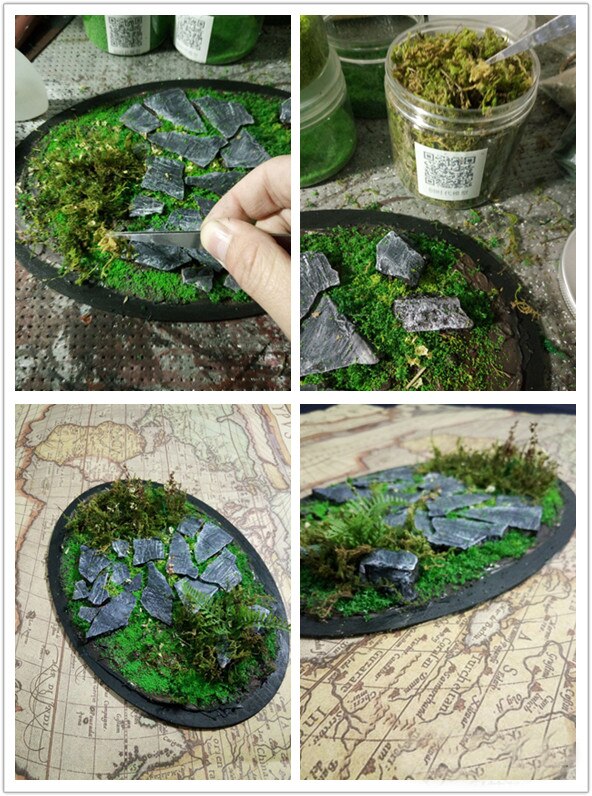 miniature Vegetation moss Vegetation simulation grass powder scenario Building DIY garden materials 400ML