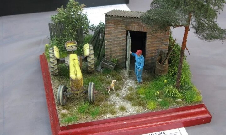 miniature Straw meal 5-8mm Sandpan Architectural Landscape Outdoor Scene Platform Simulated turf DIY handmade materials