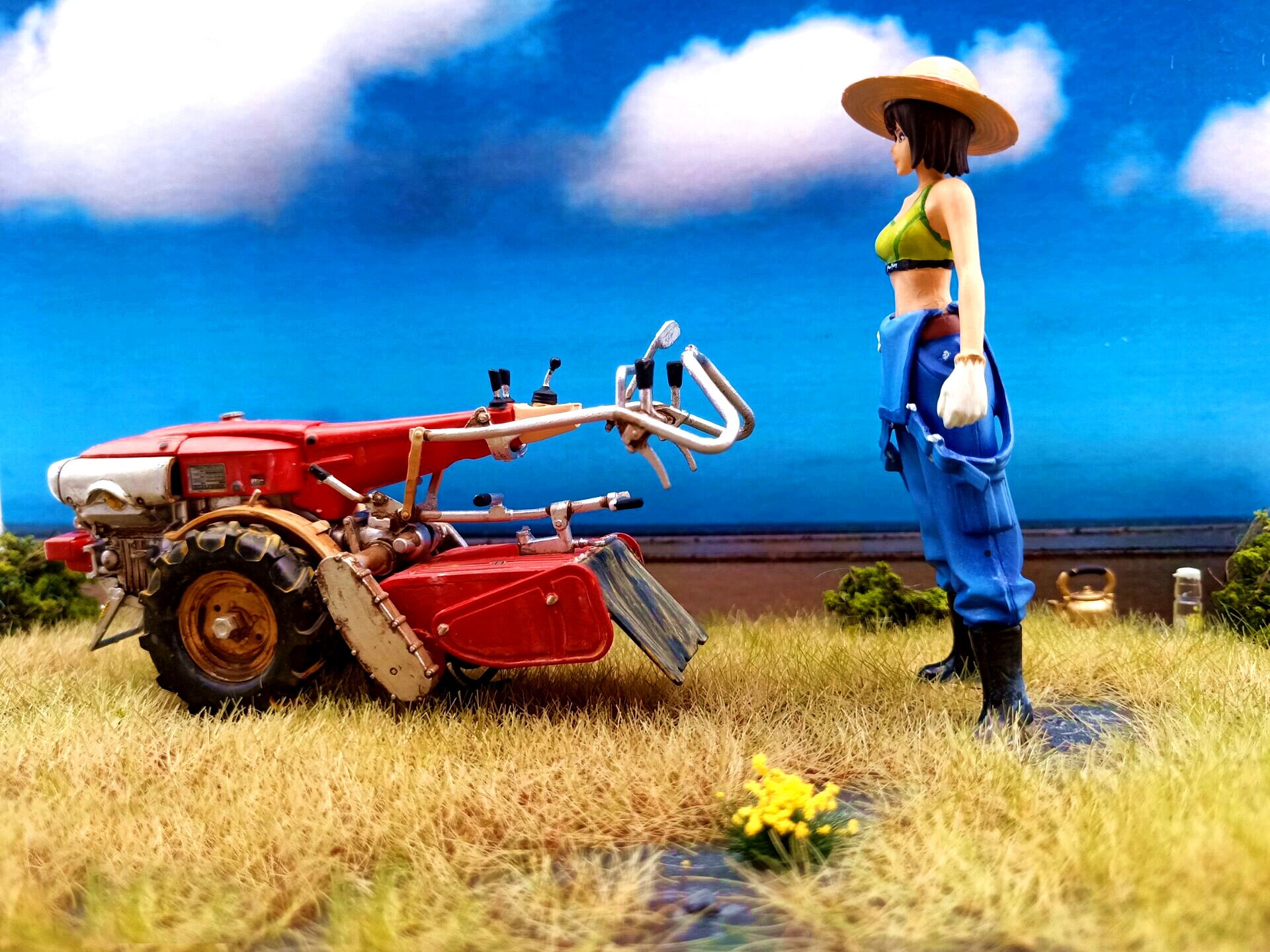 miniature Straw meal 5-8mm Sandpan Architectural Landscape Outdoor Scene Platform Simulated turf DIY handmade materials