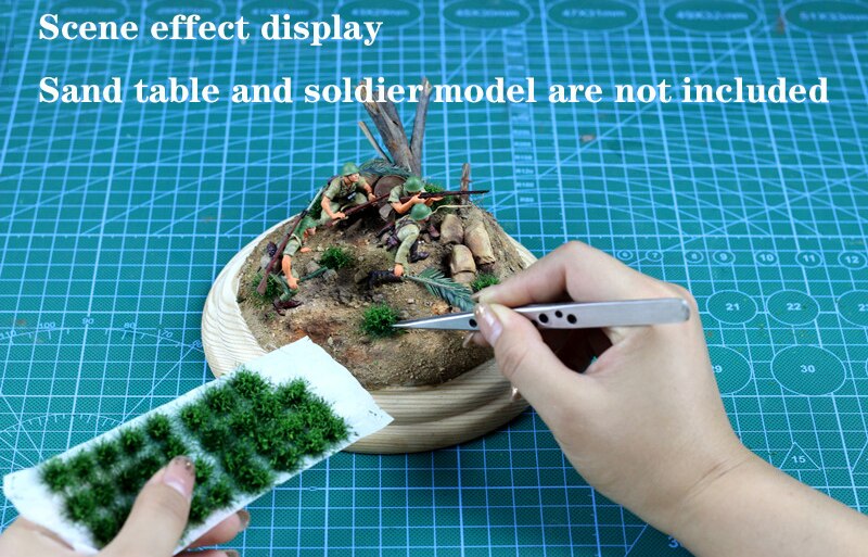 Miniaturization model New shrub grass granules thick growth of grass Military scenario model DIY sand table building materia