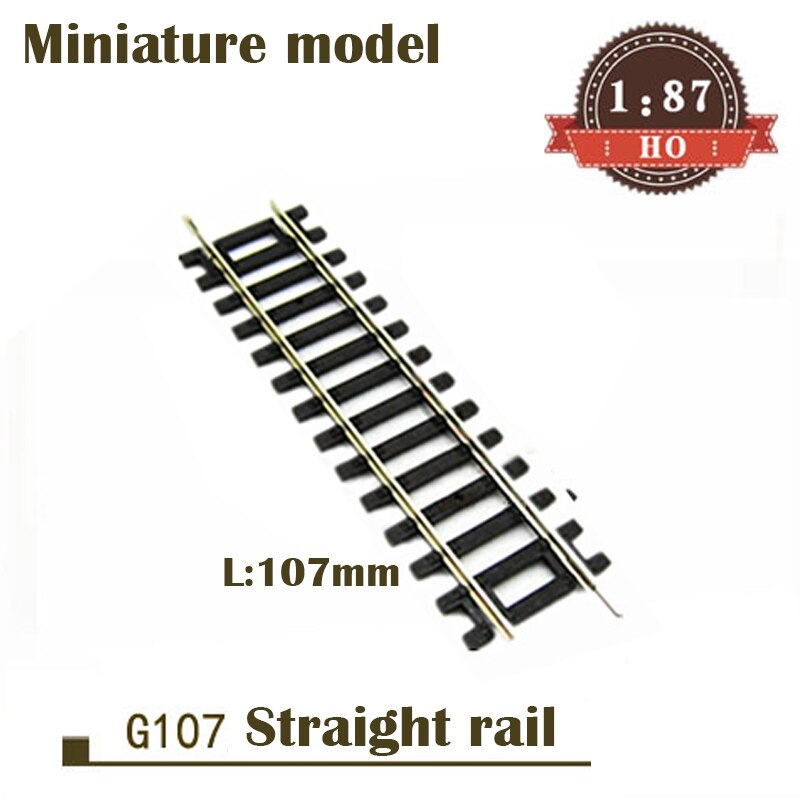 Miniature model 1/87 G107 straight rail 107mm straight rail Model materials of train sand table 55204 ho ratio