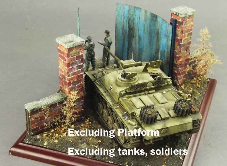 miniature European Courtyard Gate Assembly model DIY Modification Material for Military Sand Table Scene