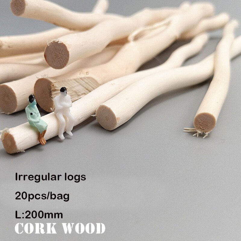 miniature Pine stick 300*9.5mm*20pcs Situational Sand Table Diy Tool