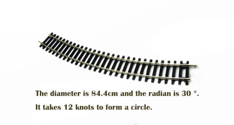 Miniature model 1:87 HO ratio R2 curved rail 55212 30 &deg; Single subgrade rail set Train sand table material