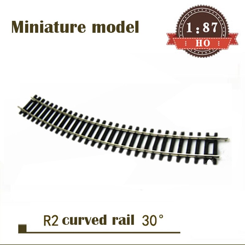 Miniature model 1:87 HO ratio R2 curved rail 55212 30 &deg; Single subgrade rail set Train sand table material