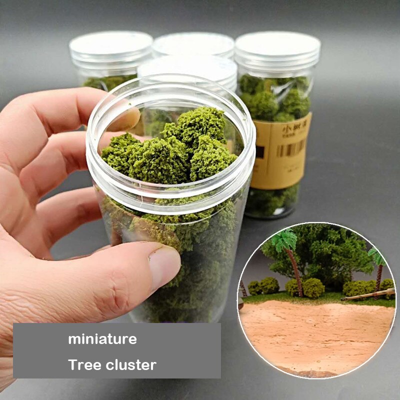 miniature Tree cluster Landscape Model Materials Sand Table Military Building Model DIY small tree scenario models for tank car