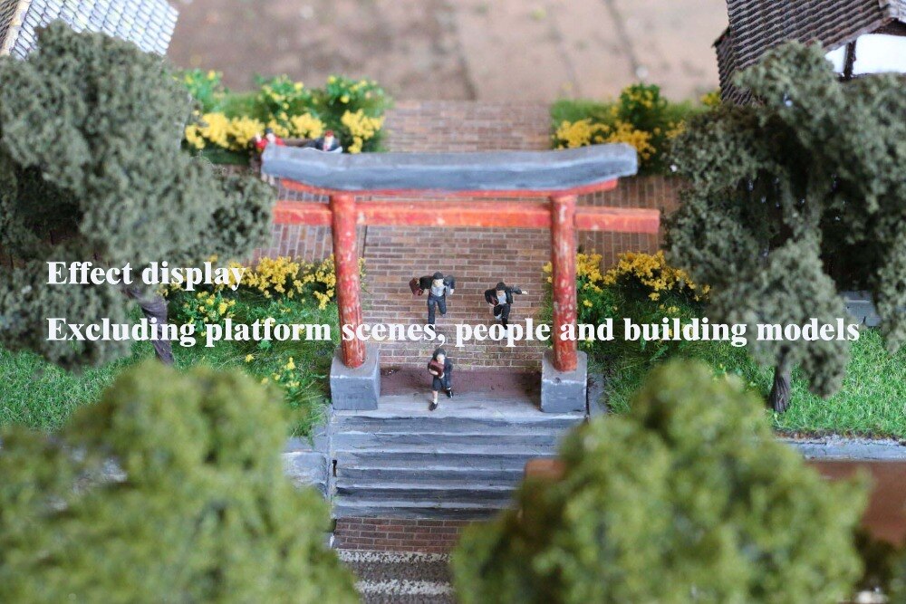 Miniaturization model Simulation tree model HO1:87-1:72 Military sand table scene platform train DIY materials 16