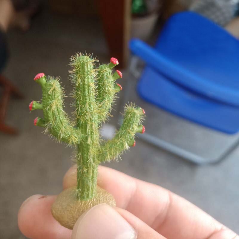 miniature Desert vegetation Cactus North African Battlefield Military Scenario Model Accessories Ornament DIY Material H5cm