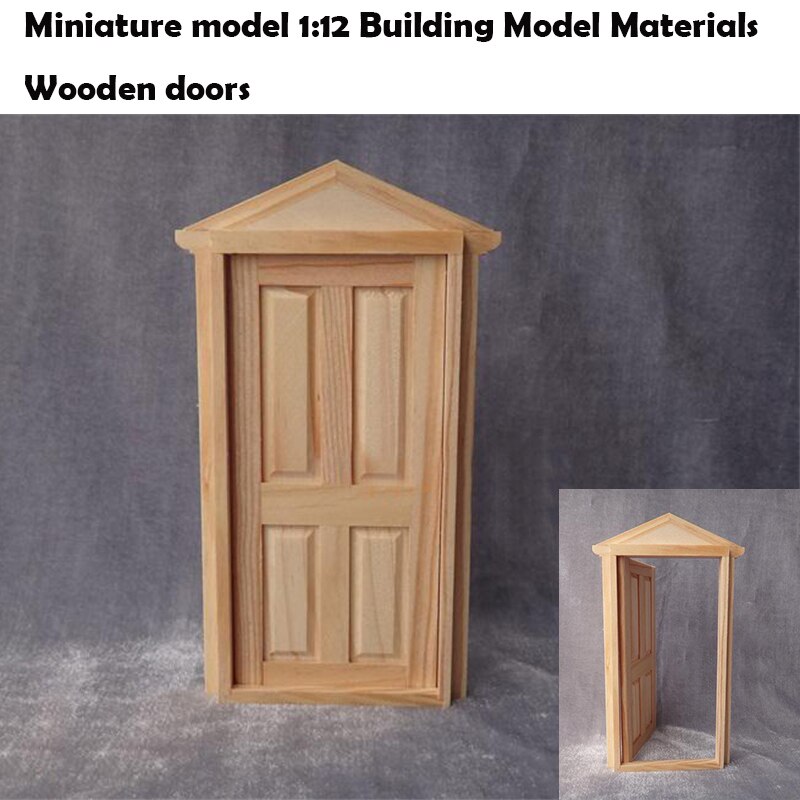 Miniature model 1:12 Building Model Materials Wooden doors Pull the door outward Miniature model 1:12 Building Model Materials Wooden doors Pull the door outward