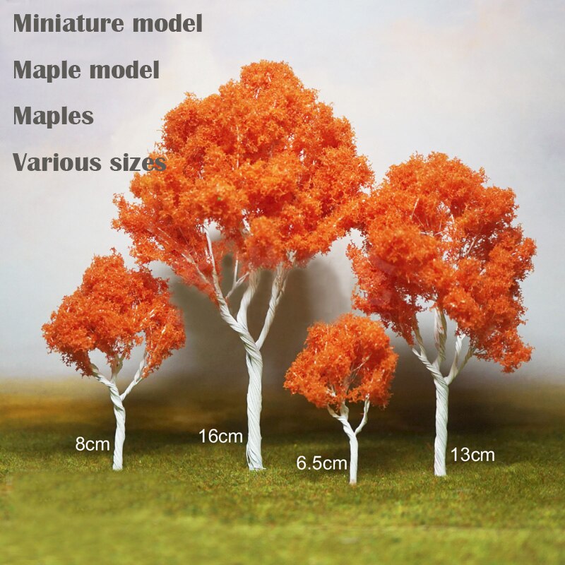 Miniature model Maple model Maples Various sizes DIY sand table military train scene model material