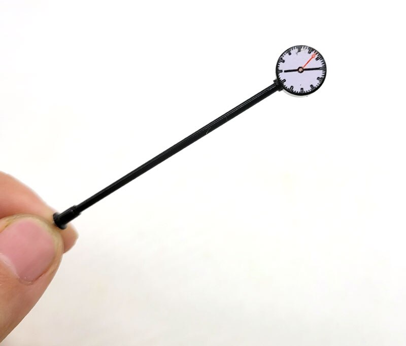 Miniature model 1: 87ho railway traffic signal indicator clock Sand table railway scenario materials With battery box