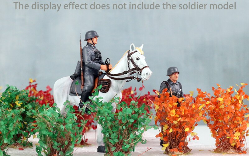 Miniature model Long shrub Bush model Simulated vegetation Military scene model DIY material