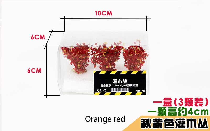 Miniature model Long shrub Bush model Simulated vegetation Military scene model DIY material