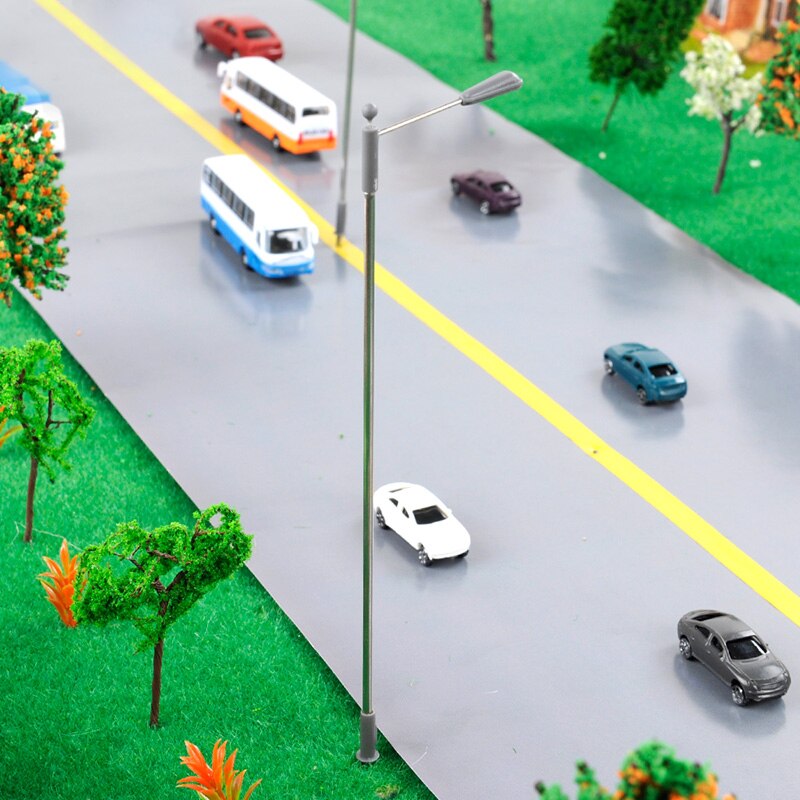 miniature Metal Street Lamp It can emit light. 1:75-1:300 4-14 cm high Architectural Sandpan Landscape Street Lamp