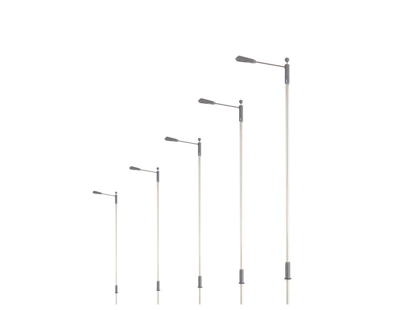 miniature Metal Street Lamp It can emit light. 1:75-1:300 4-14 cm high Architectural Sandpan Landscape Street Lamp