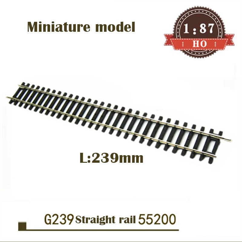 Miniature model 1:87 G239 straight rail 239mm straight track 55200 accessories material Train model sand table accessories Miniature model 1:87 G239 straight rail 239mm straight track 55200 accessories material Train model sand table accessories
