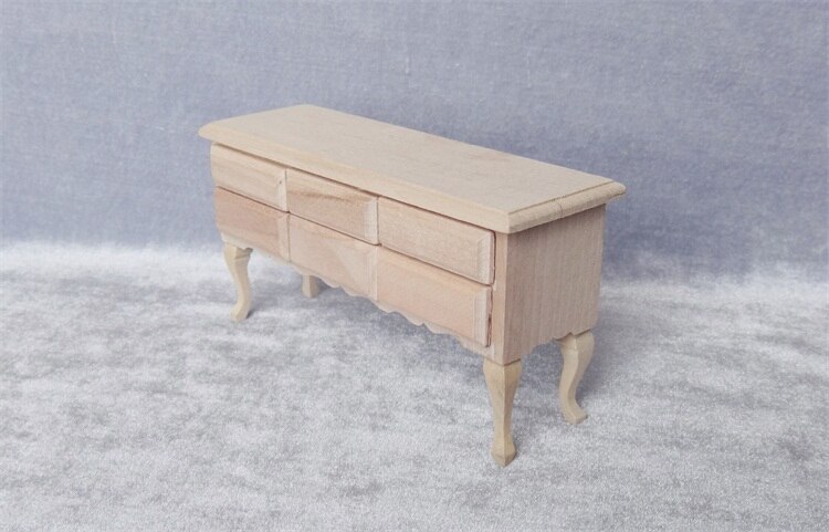 Miniature model 1:12 Wooden desk with drawers Building sand table model materials Miniature model 1:12 Wooden desk with drawers Building sand table model materials