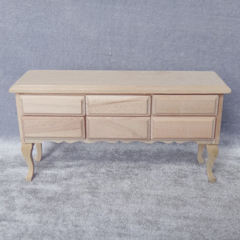Miniature model 1:12 Wooden desk with drawers Building sand table model materials Miniature model 1:12 Wooden desk with drawers Building sand table model materials