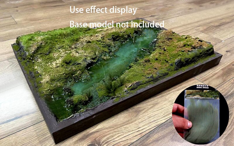 Miniaturization model Long grass model 10cm Ho train sand table DIY handmade materials Bag 20g