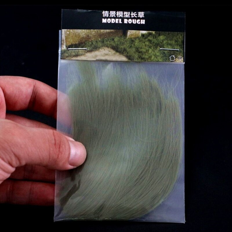 Miniaturization model Long grass model 10cm Ho train sand table DIY handmade materials Bag 20g