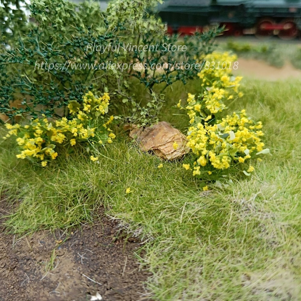 miniature vegetation Yellow flower clusters Military Model Scenario Diy Material for Train Sand Table 28pcs/box miniature vegetation Yellow flower clusters Military Model Scenario Diy Material for Train Sand Table 28pcs/box