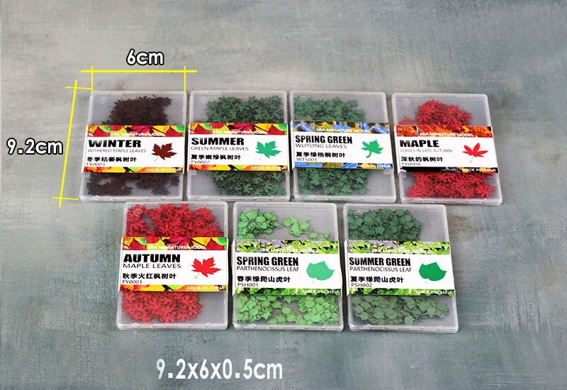 Miniature model Scene model leaves fallen leaves Military scene sand table material