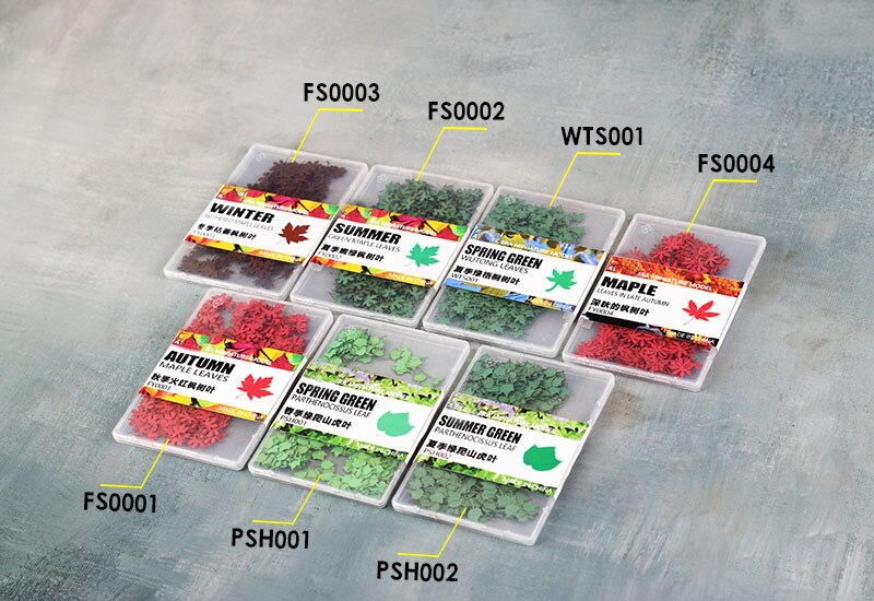 Miniature model Scene model leaves fallen leaves Military scene sand table material