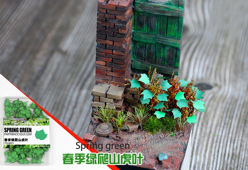 Miniature model Scene model leaves fallen leaves Military scene sand table material