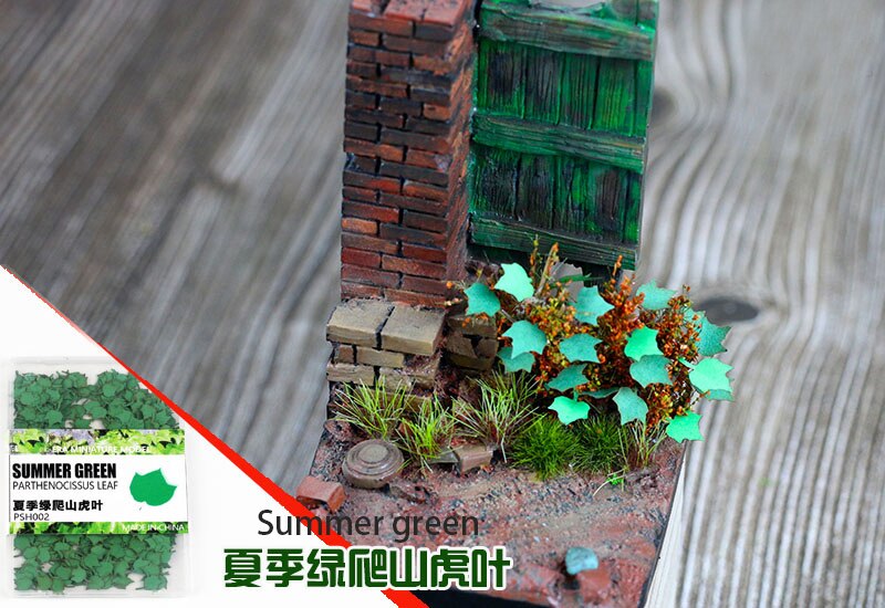 Miniature model Scene model leaves fallen leaves Military scene sand table material
