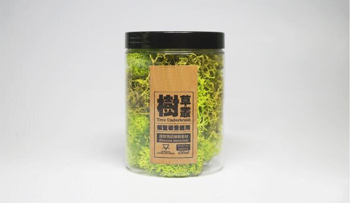 Miniature model Simulation Bush model Low grass lichen 450ml DIY sand table military train scene model material