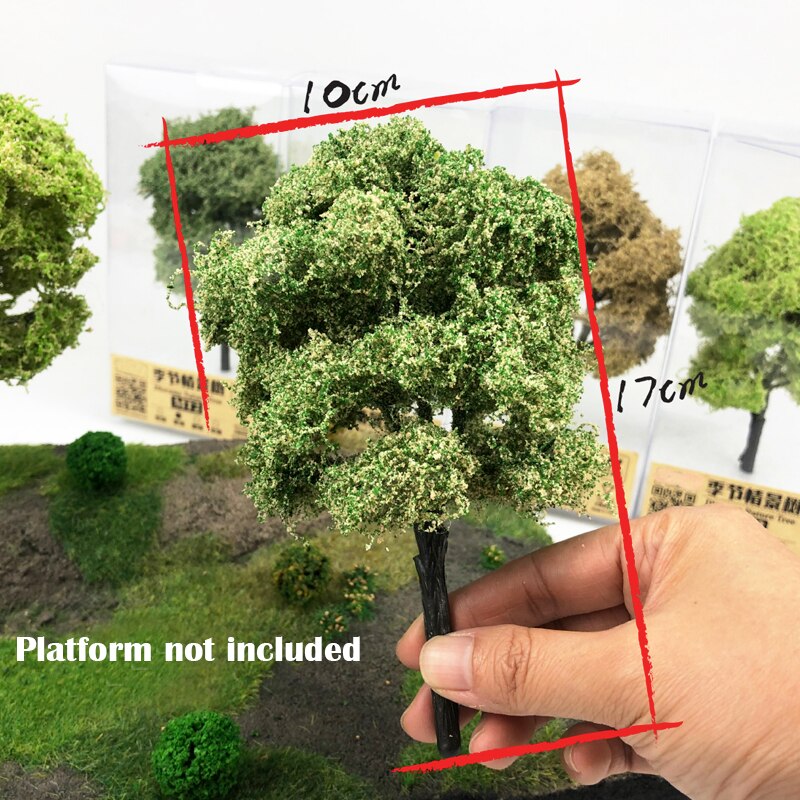Miniature model Seasonal tree model DIY sand table military train scene model material Miniature model Seasonal tree model DIY sand table military train scene model material